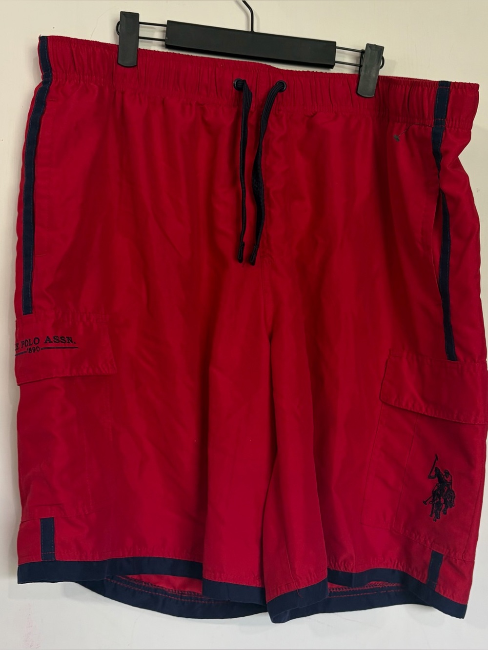 U.S. Polo Assn. Men’s Red Cargo Shorts 3XL Red Cargo Shorts